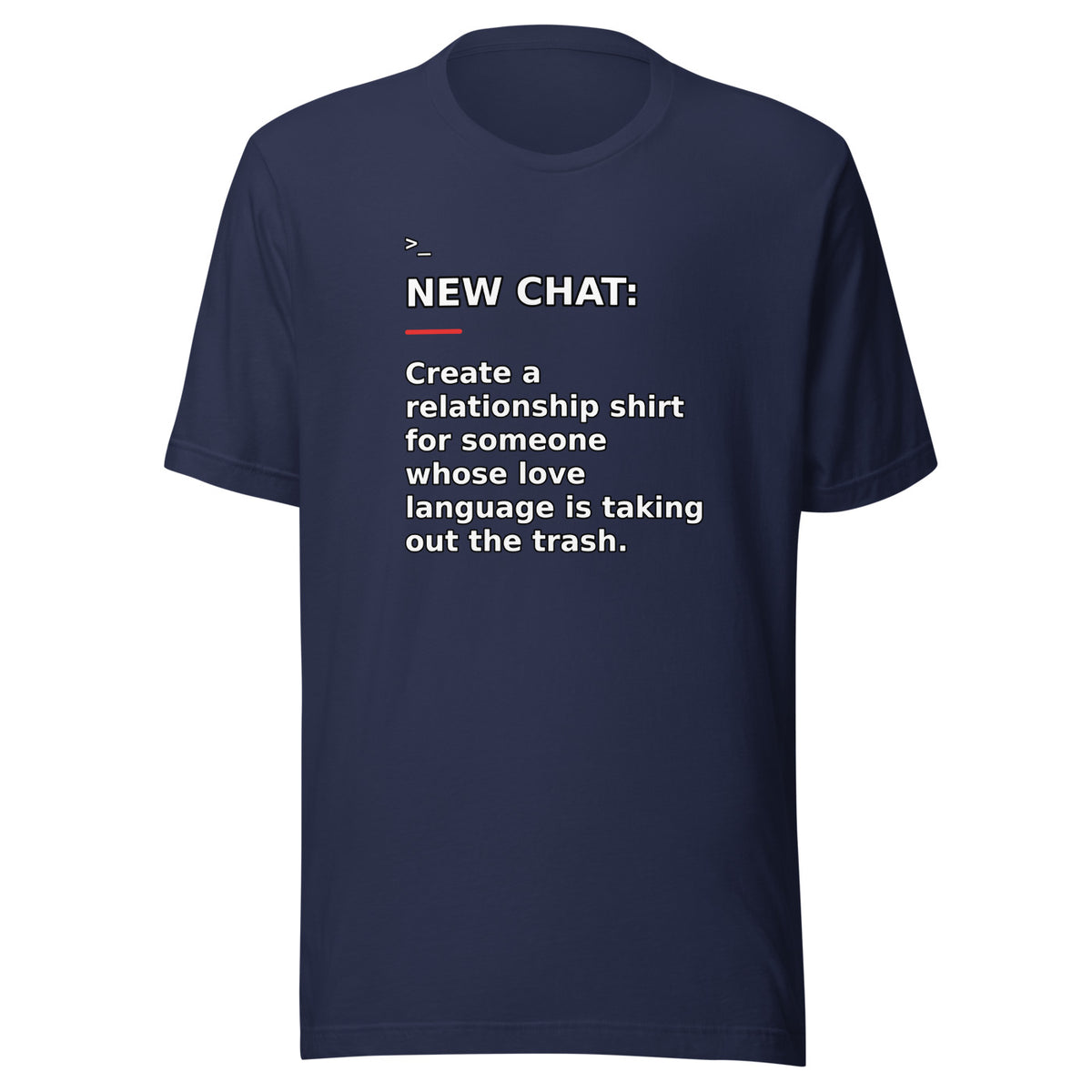 New Chat Shirts NC-121 Bella + Canvas 3001 front mockup 3