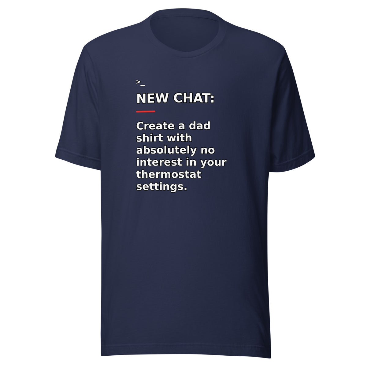 New Chat Shirts NC-135 Bella + Canvas 3001 front mockup 3