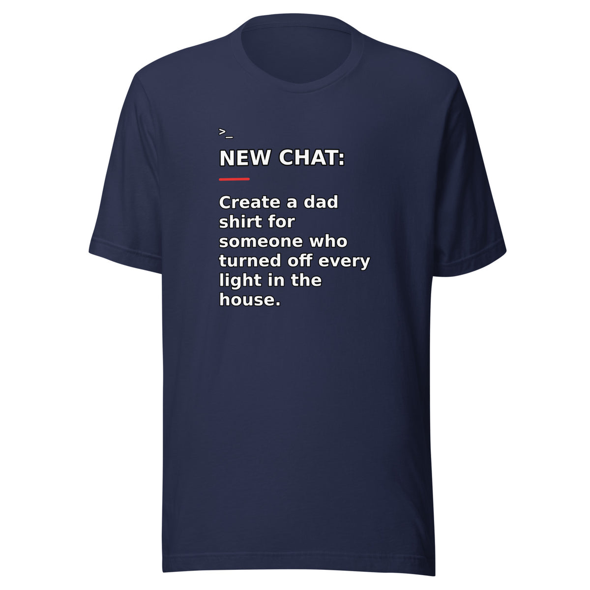 New Chat Shirts NC-137 Bella + Canvas 3001 front mockup 3