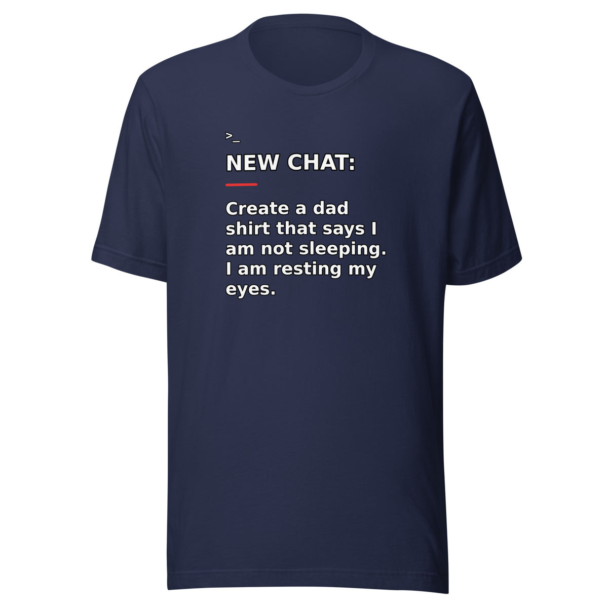 New Chat Shirts NC-138 Bella + Canvas 3001 front mockup 3
