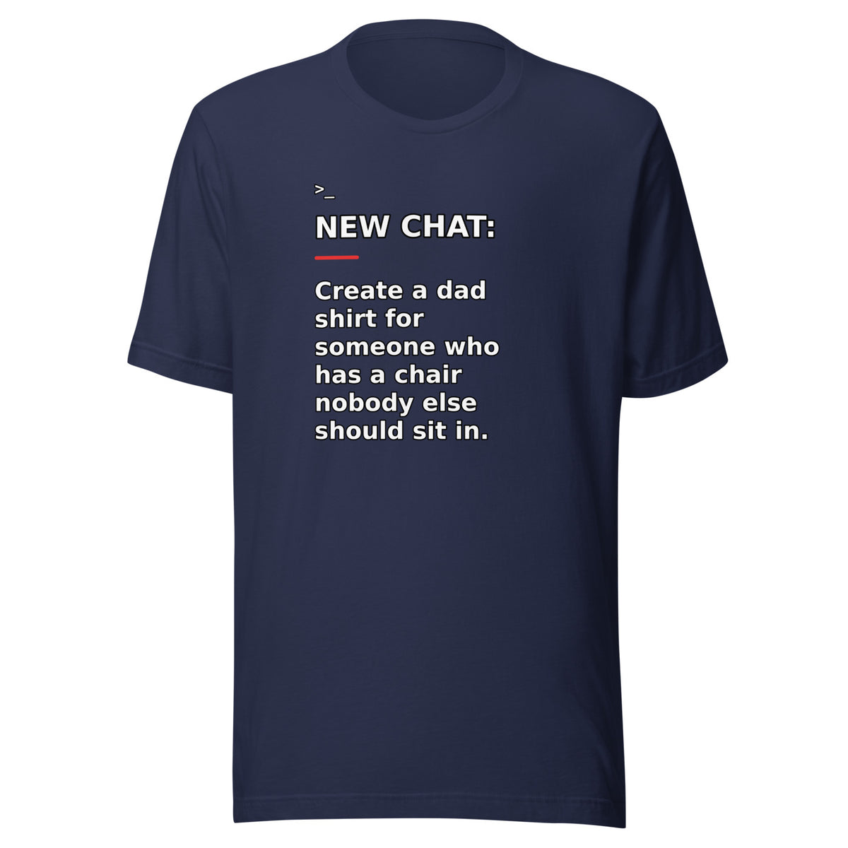 New Chat Shirts NC-151 Bella + Canvas 3001 front mockup 3