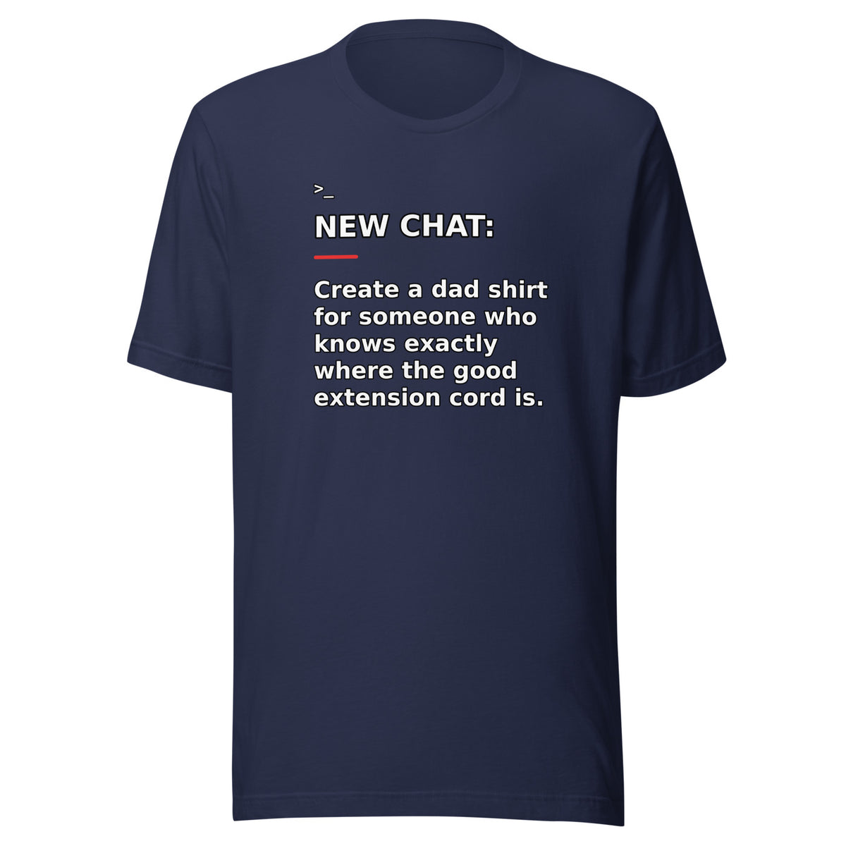 New Chat Shirts NC-153 Bella + Canvas 3001 front mockup 3