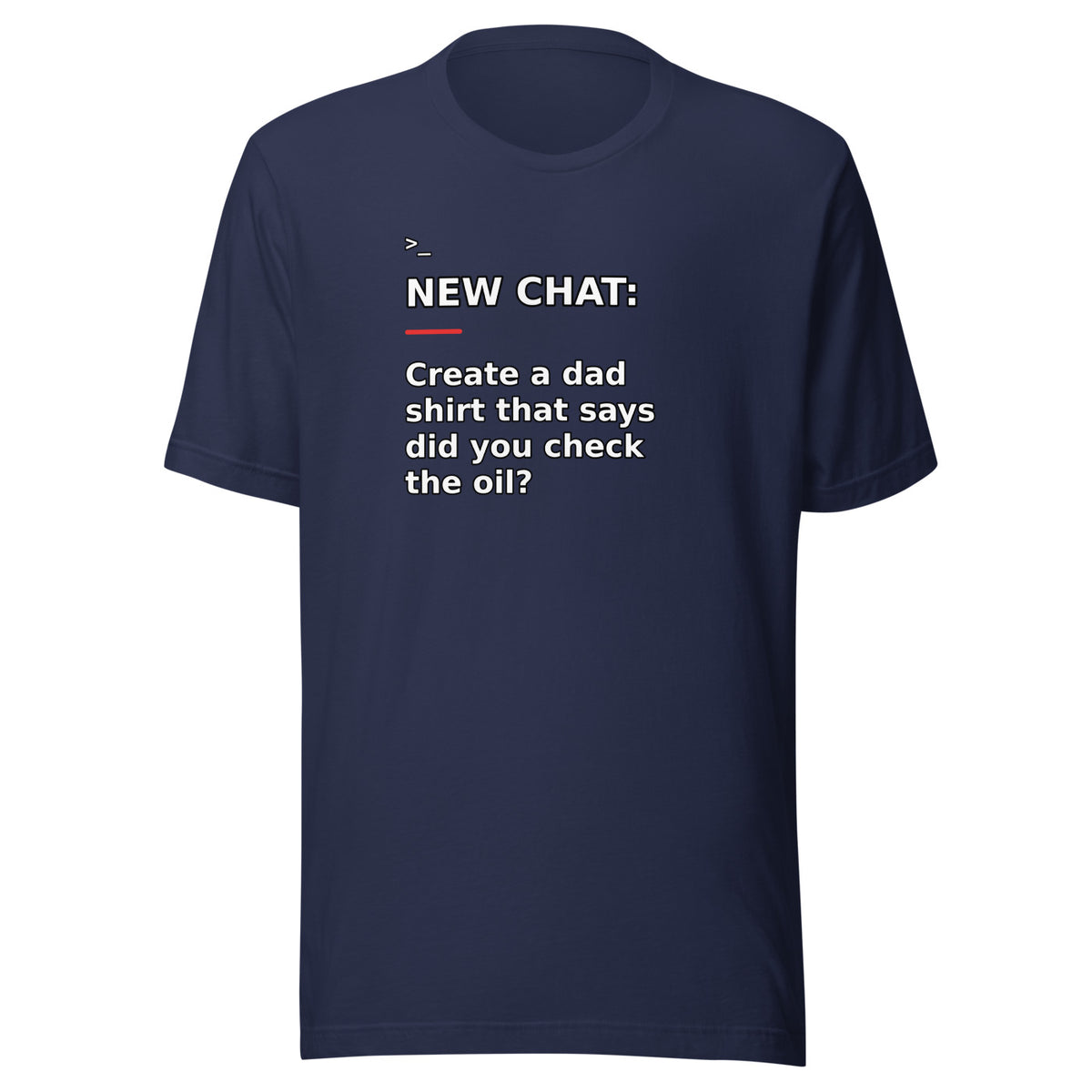 New Chat Shirts NC-154 Bella + Canvas 3001 front mockup 3