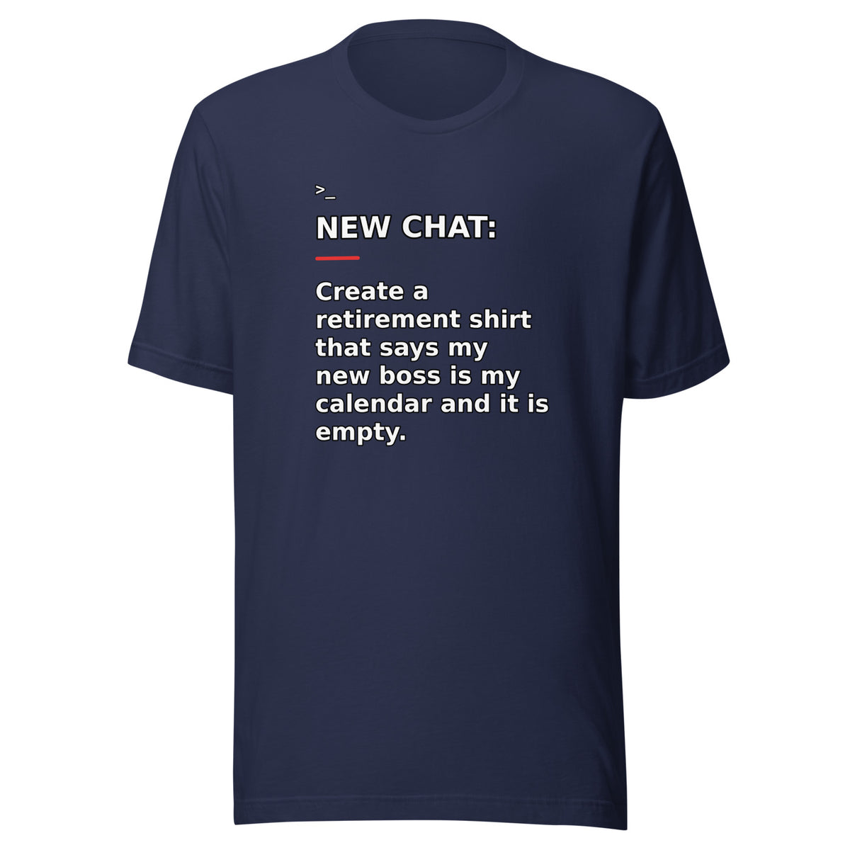New Chat Shirts NC-158 Bella + Canvas 3001 front mockup 3