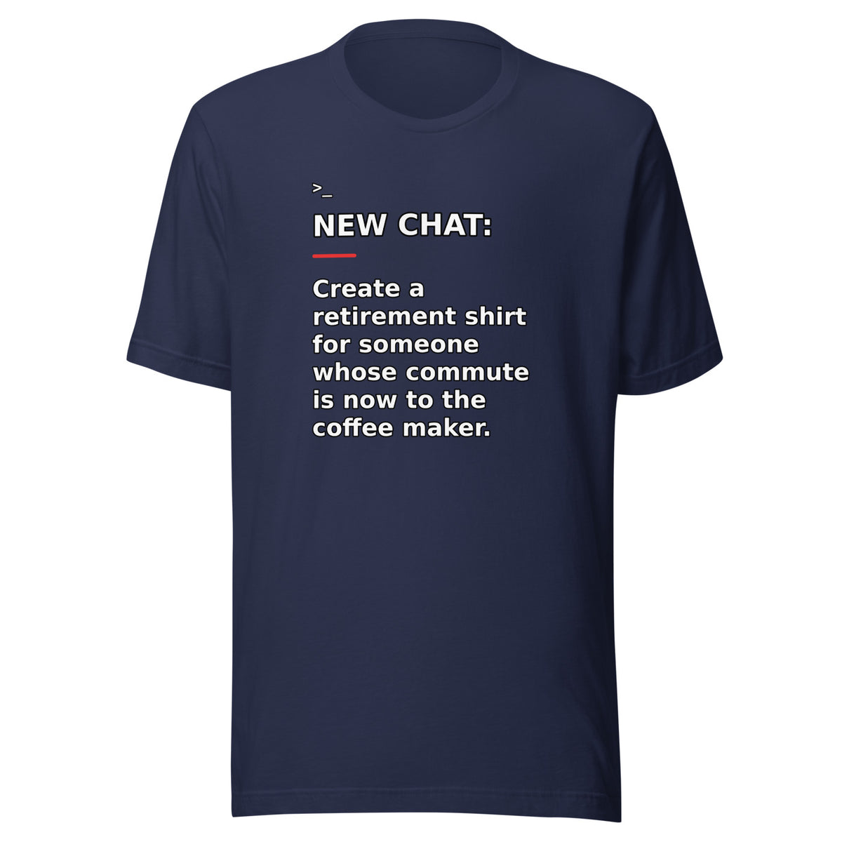 New Chat Shirts NC-161 Bella + Canvas 3001 front mockup 3