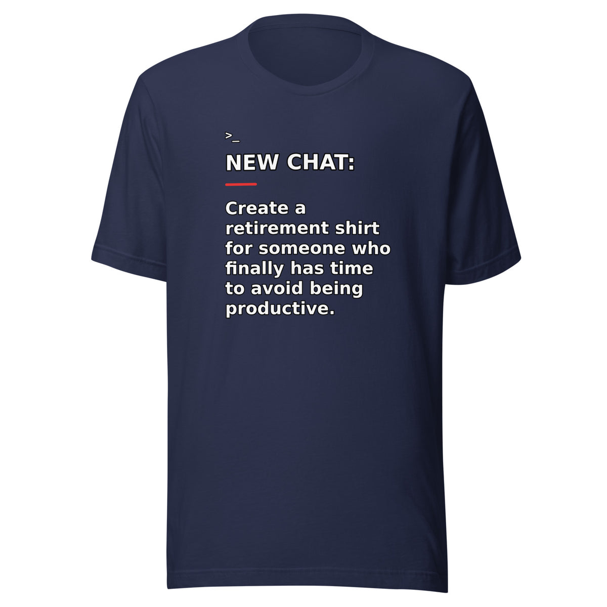 New Chat Shirts NC-165 Bella + Canvas 3001 front mockup 3