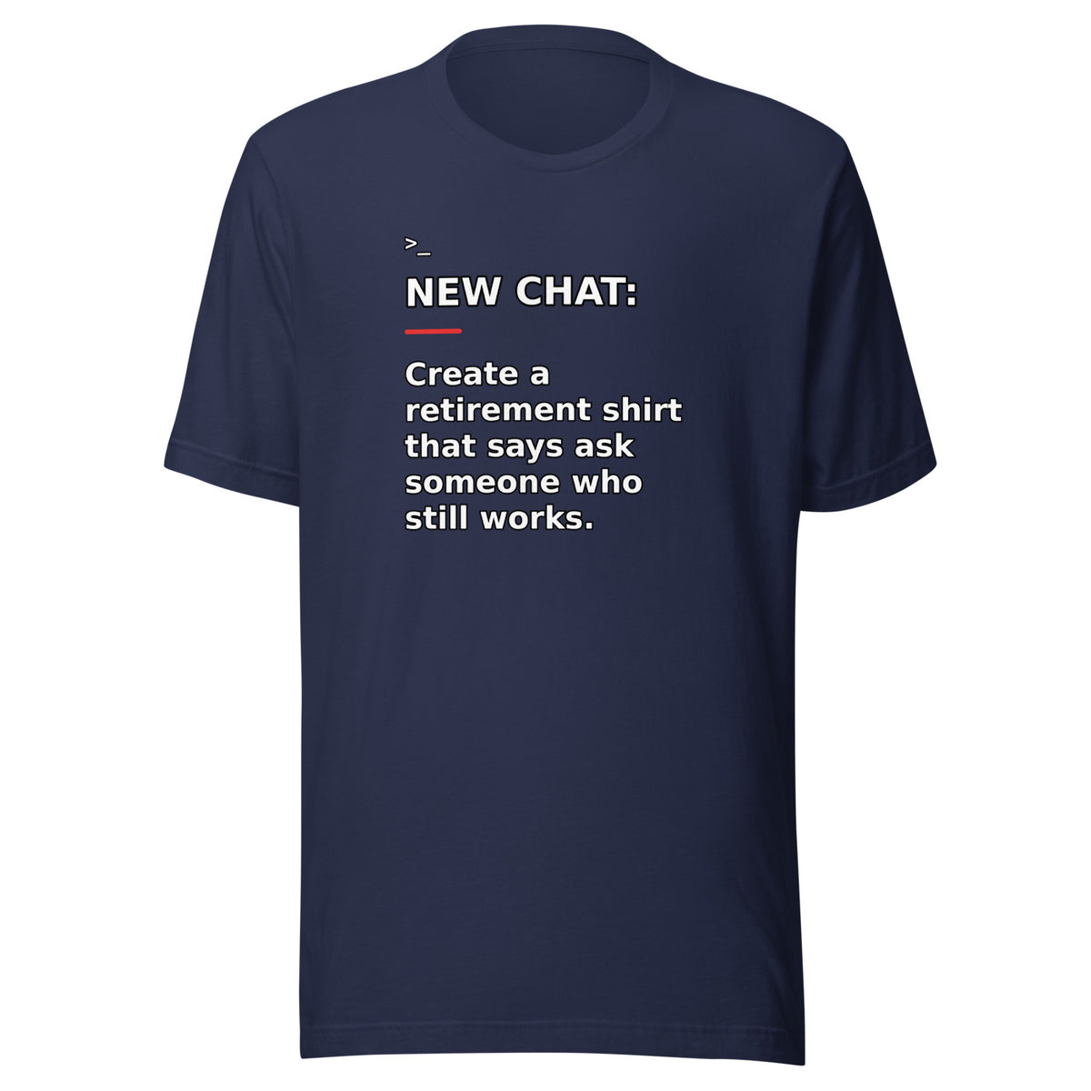 New Chat Shirts NC-168 Bella + Canvas 3001 front mockup 3