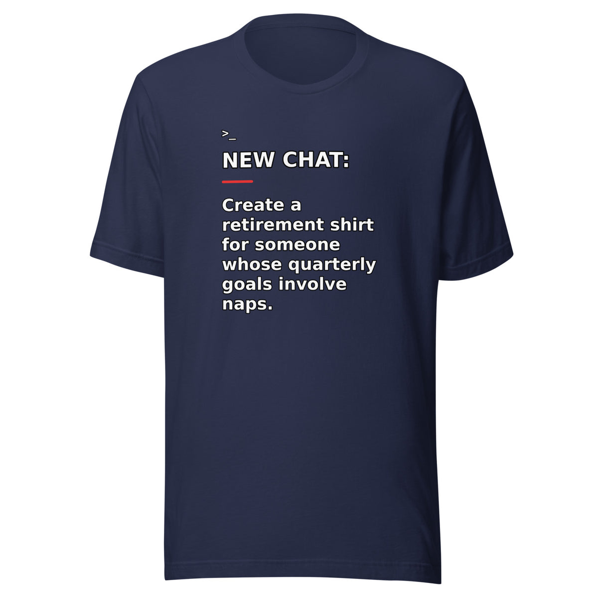 New Chat Shirts NC-169 Bella + Canvas 3001 front mockup 3