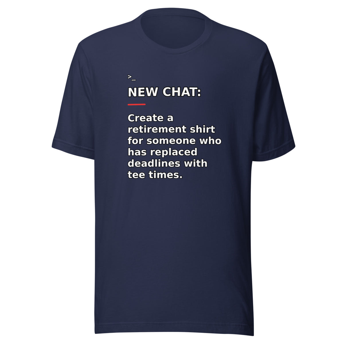 New Chat Shirts NC-171 Bella + Canvas 3001 front mockup 3