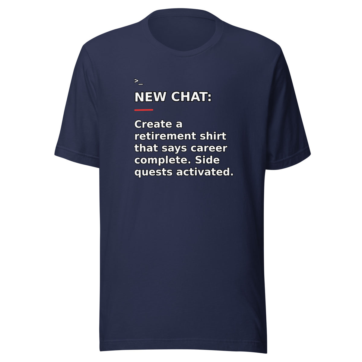 New Chat Shirts NC-178 Bella + Canvas 3001 front mockup 3
