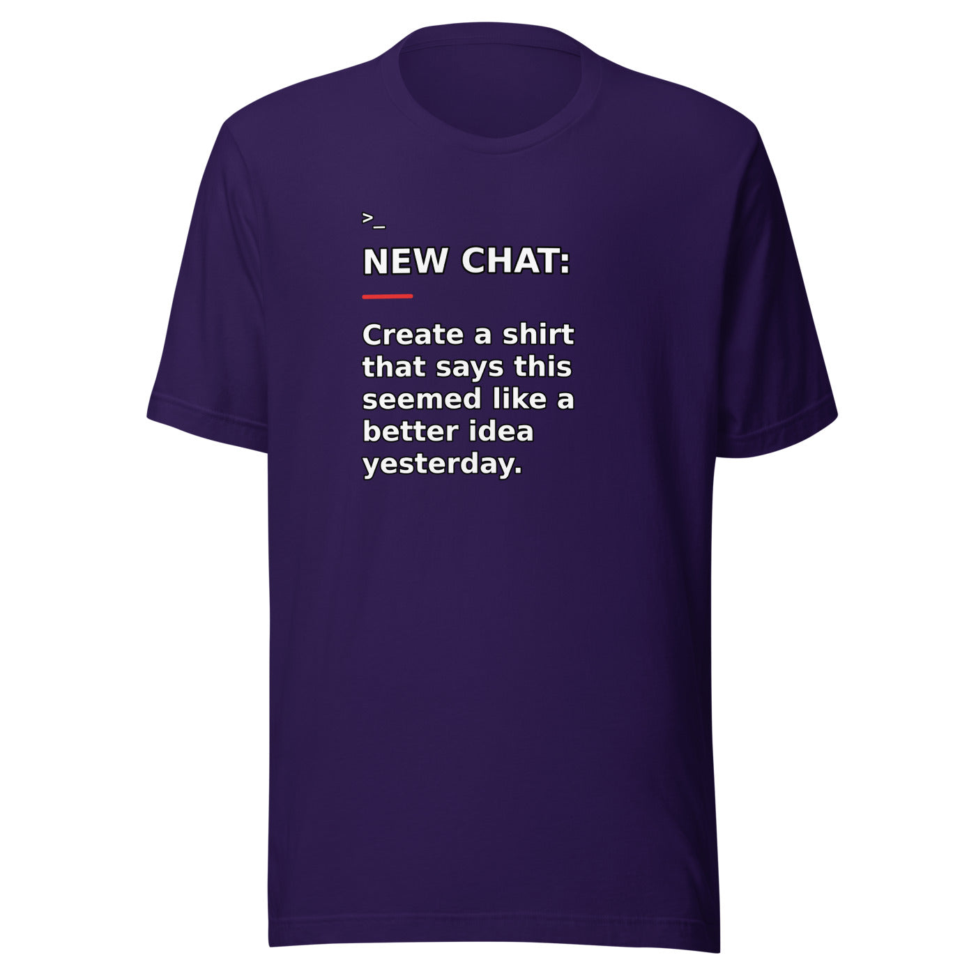 New Chat Shirts NC-014 Bella + Canvas 3001 front mockup 2