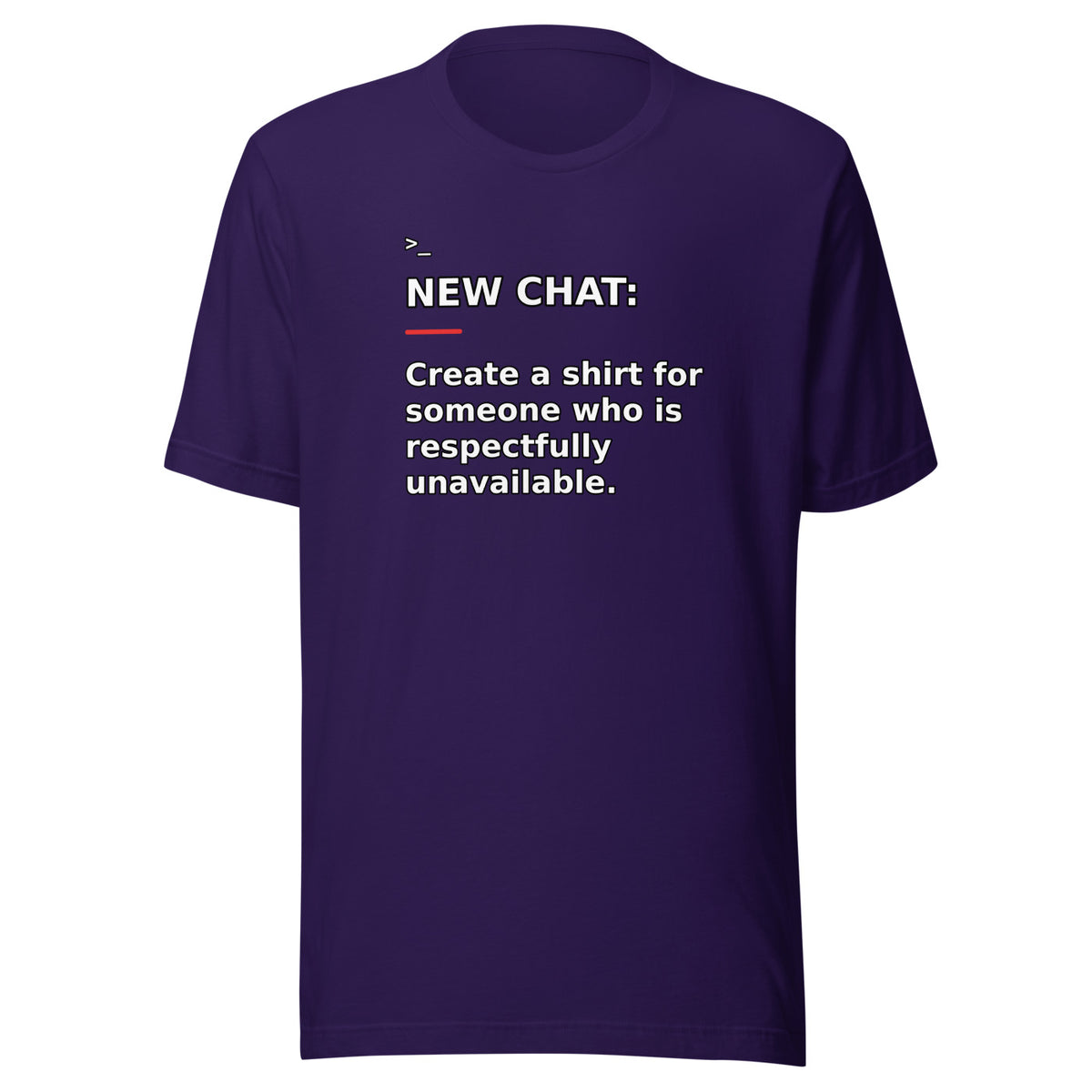New Chat Shirts NC-049 Bella + Canvas 3001 front mockup 2