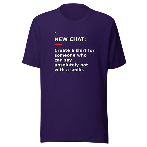 New Chat Shirts NC-058 Bella + Canvas 3001 front mockup 2