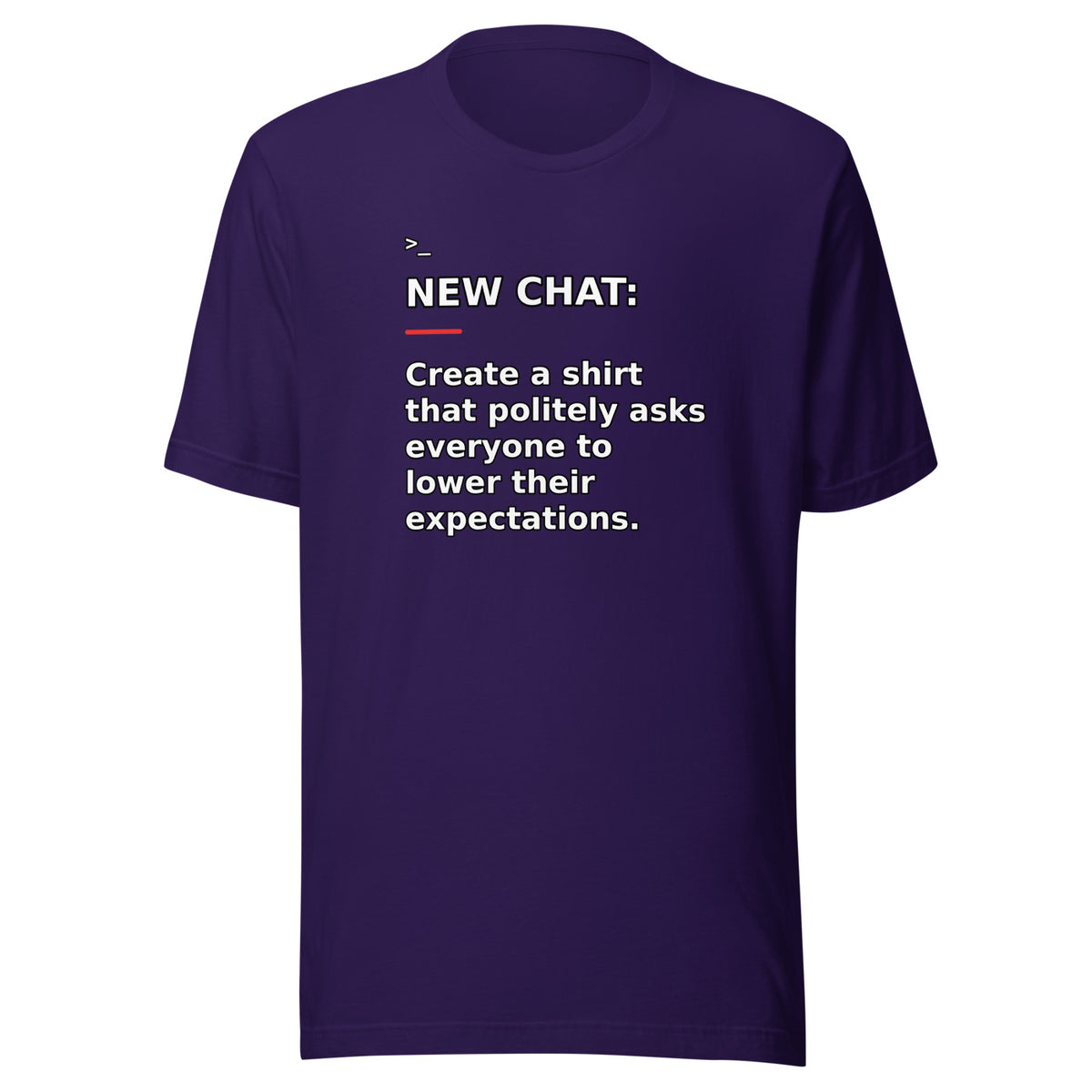 New Chat Shirts NC-060 Bella + Canvas 3001 front mockup 2