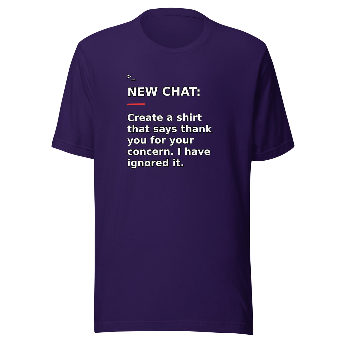New Chat Shirts NC-062 Bella + Canvas 3001 front mockup 2