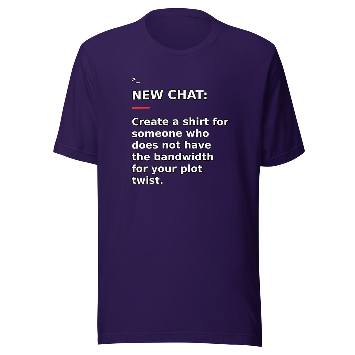 New Chat Shirts NC-082 Bella + Canvas 3001 front mockup 2
