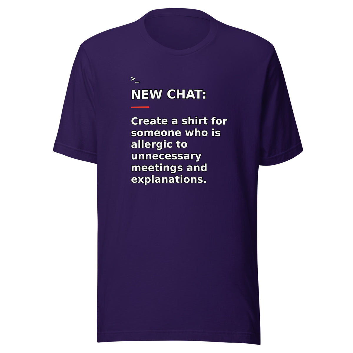 New Chat Shirts NC-086 Bella + Canvas 3001 front mockup 2
