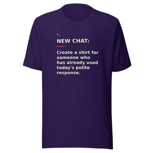 New Chat Shirts NC-088 Bella + Canvas 3001 front mockup 2