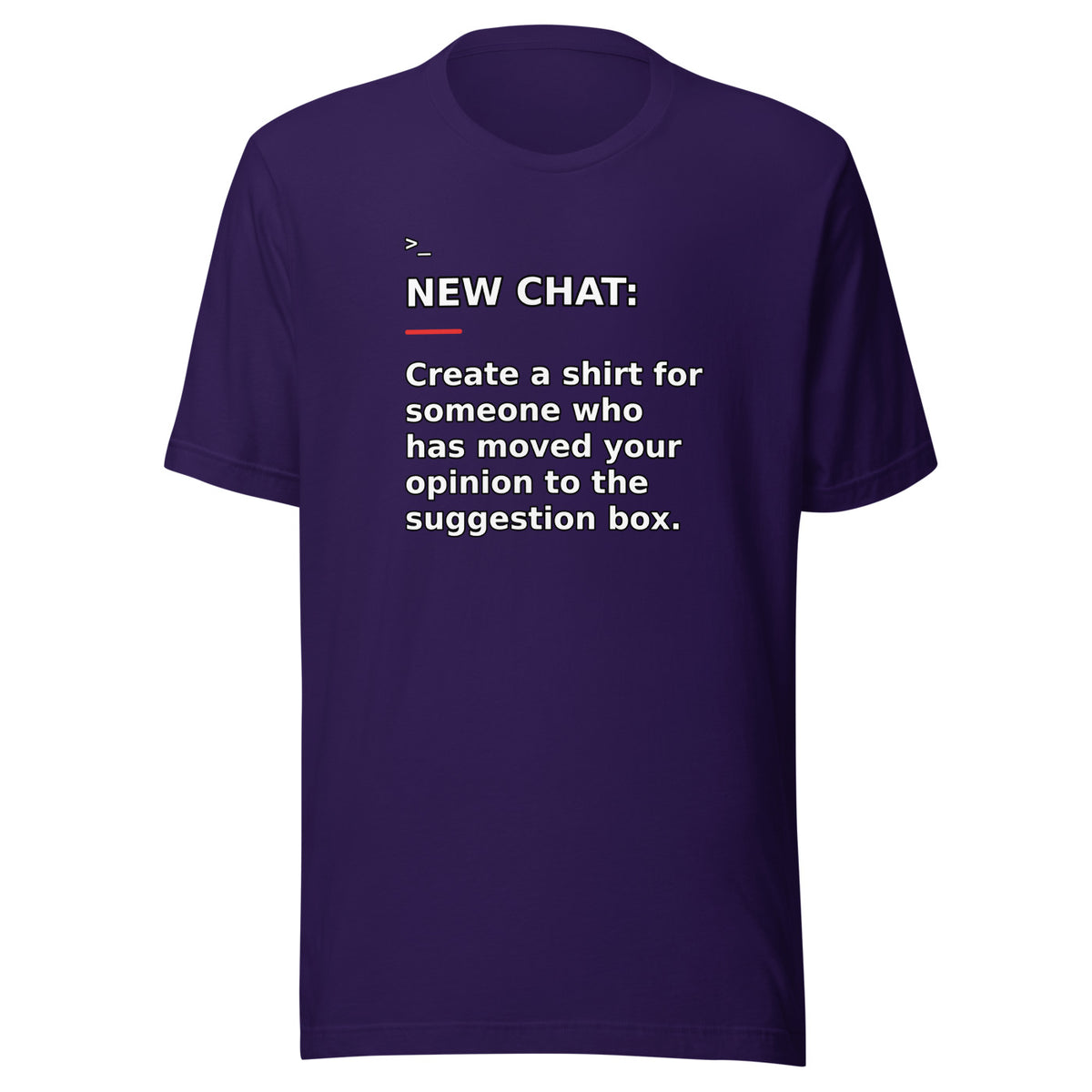New Chat Shirts NC-090 Bella + Canvas 3001 front mockup 2