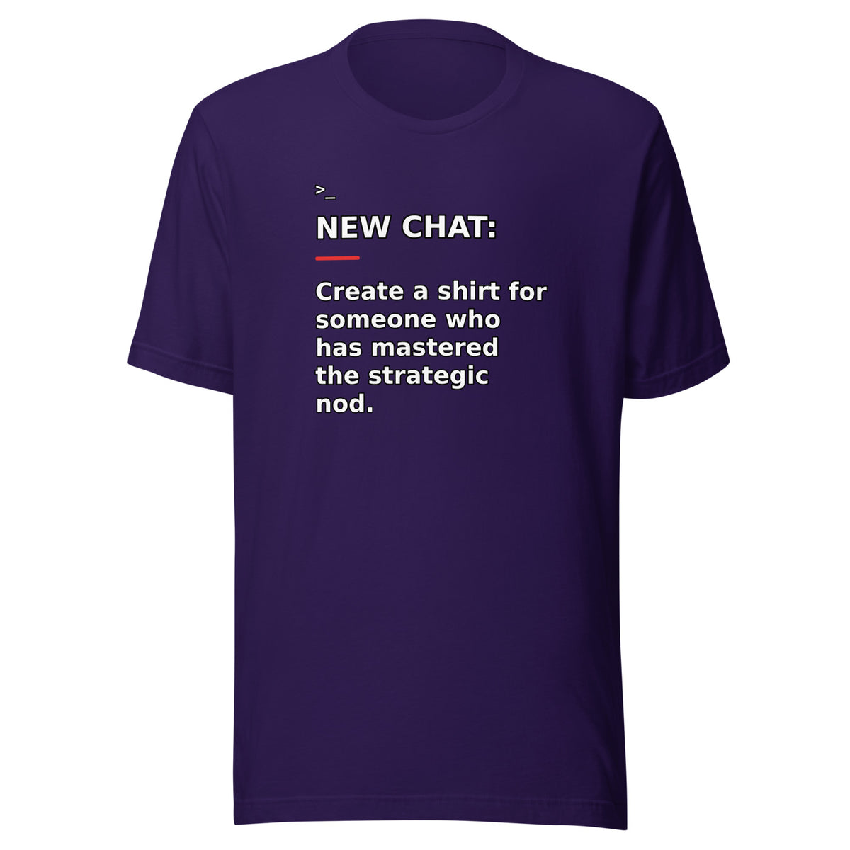 New Chat Shirts NC-129 Bella + Canvas 3001 front mockup 2
