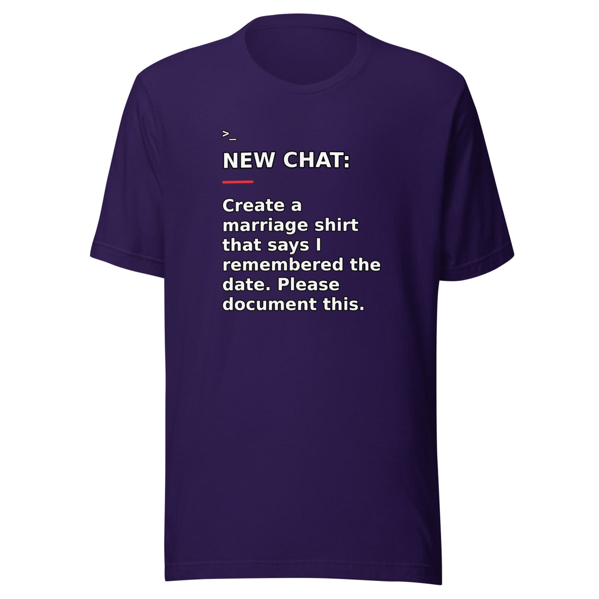 New Chat Shirts NC-122 Bella + Canvas 3001 front mockup 2