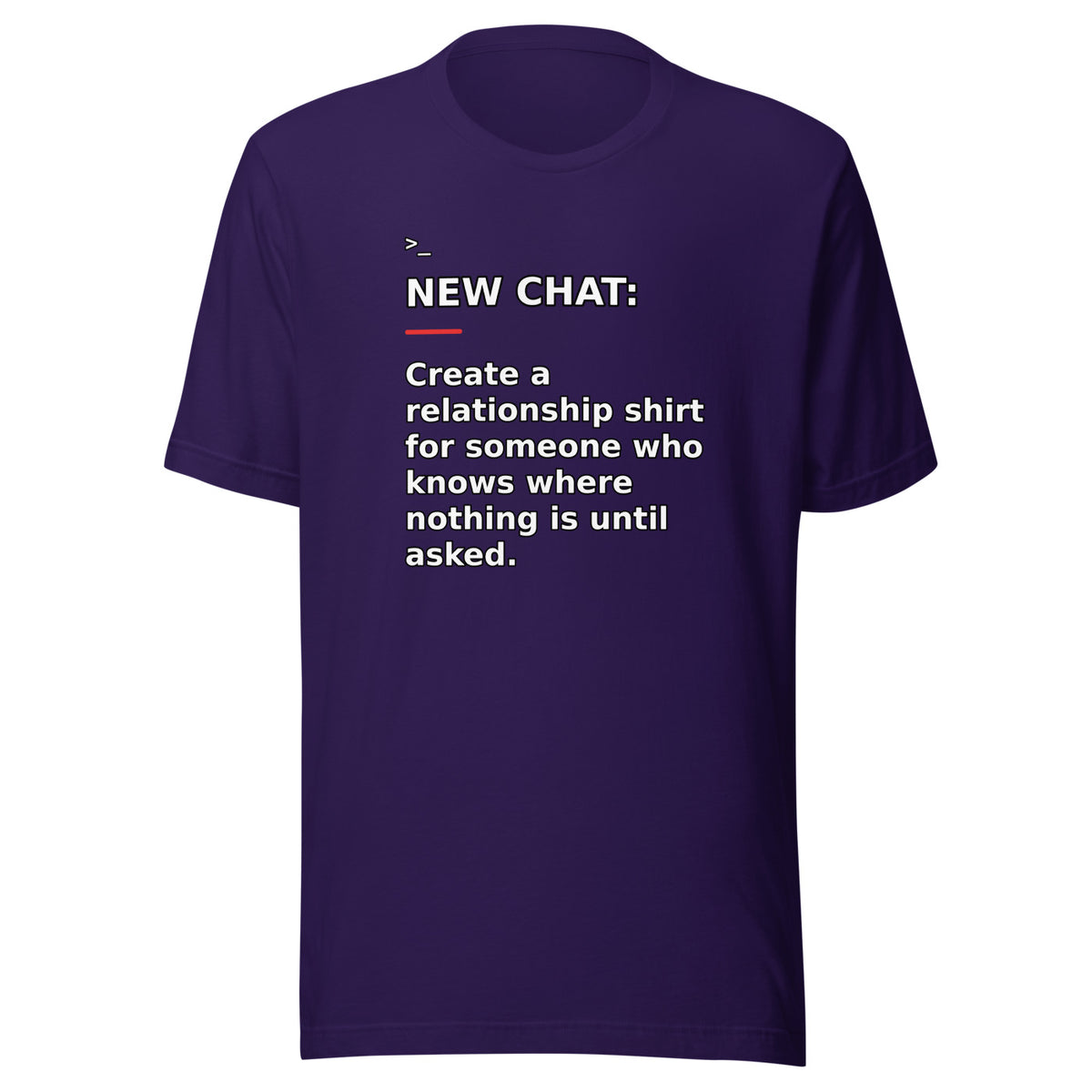 New Chat Shirts NC-127 Bella + Canvas 3001 front mockup 2