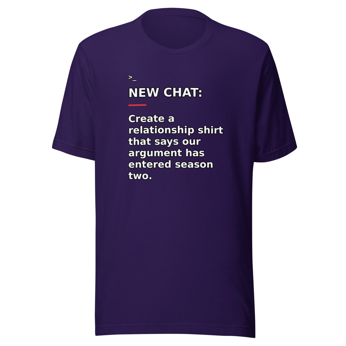 New Chat Shirts NC-130 Bella + Canvas 3001 front mockup 2