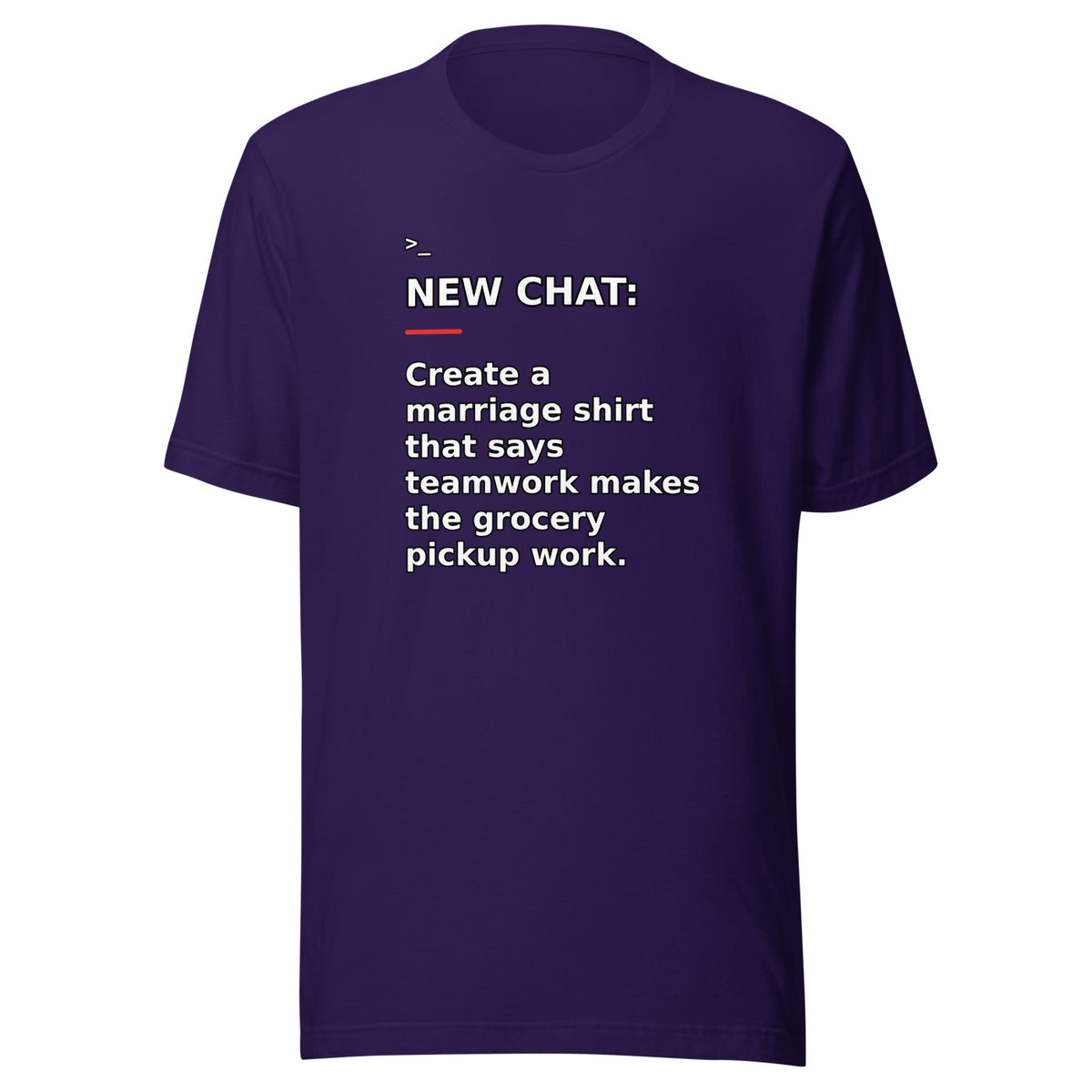 New Chat Shirts NC-134 Bella + Canvas 3001 front mockup 2
