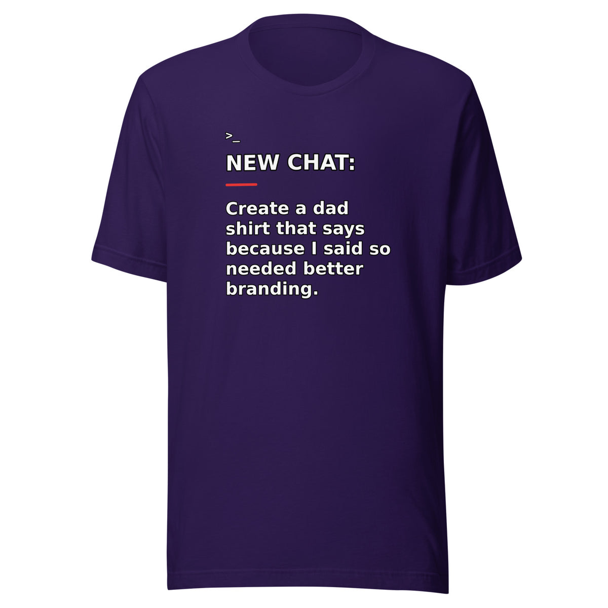New Chat Shirts NC-140 Bella + Canvas 3001 front mockup 2