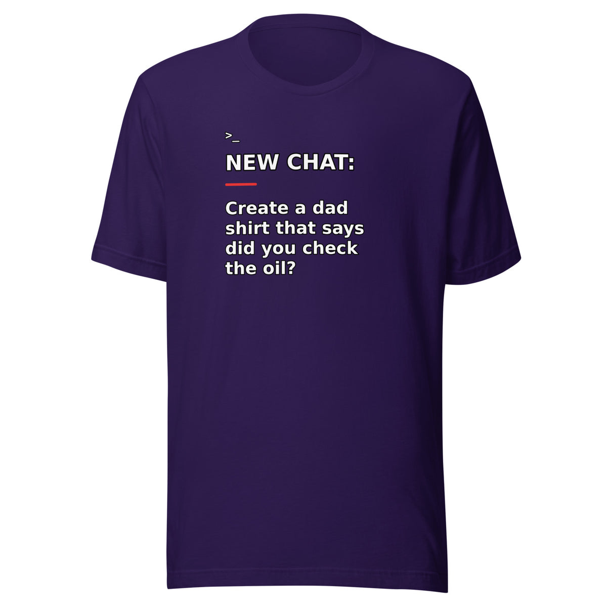 New Chat Shirts NC-154 Bella + Canvas 3001 front mockup 2