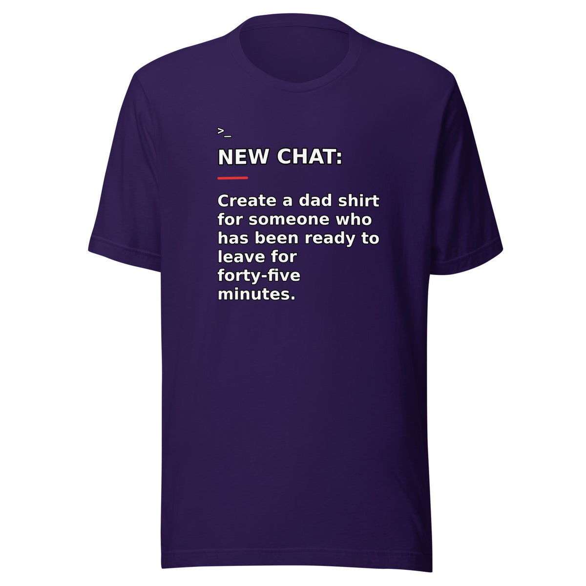 New Chat Shirts NC-155 Bella + Canvas 3001 front mockup 2