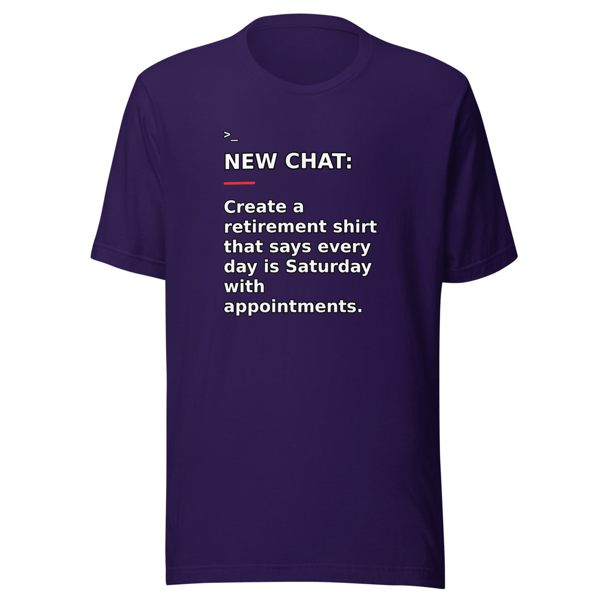 New Chat Shirts NC-160 Bella + Canvas 3001 front mockup 2