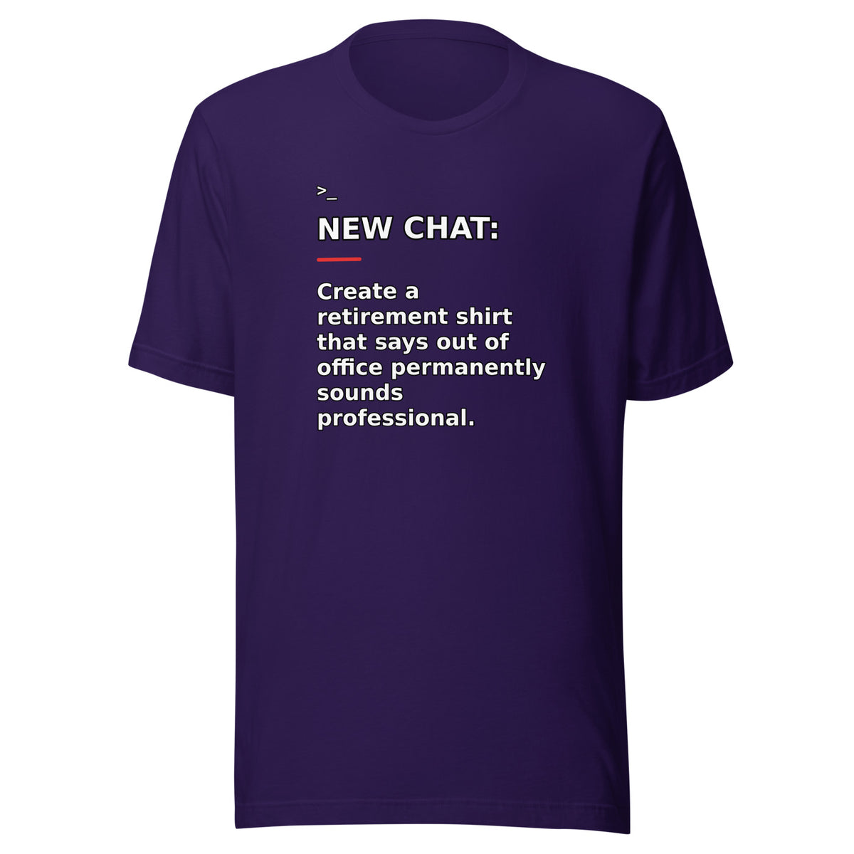 New Chat Shirts NC-164 Bella + Canvas 3001 front mockup 2