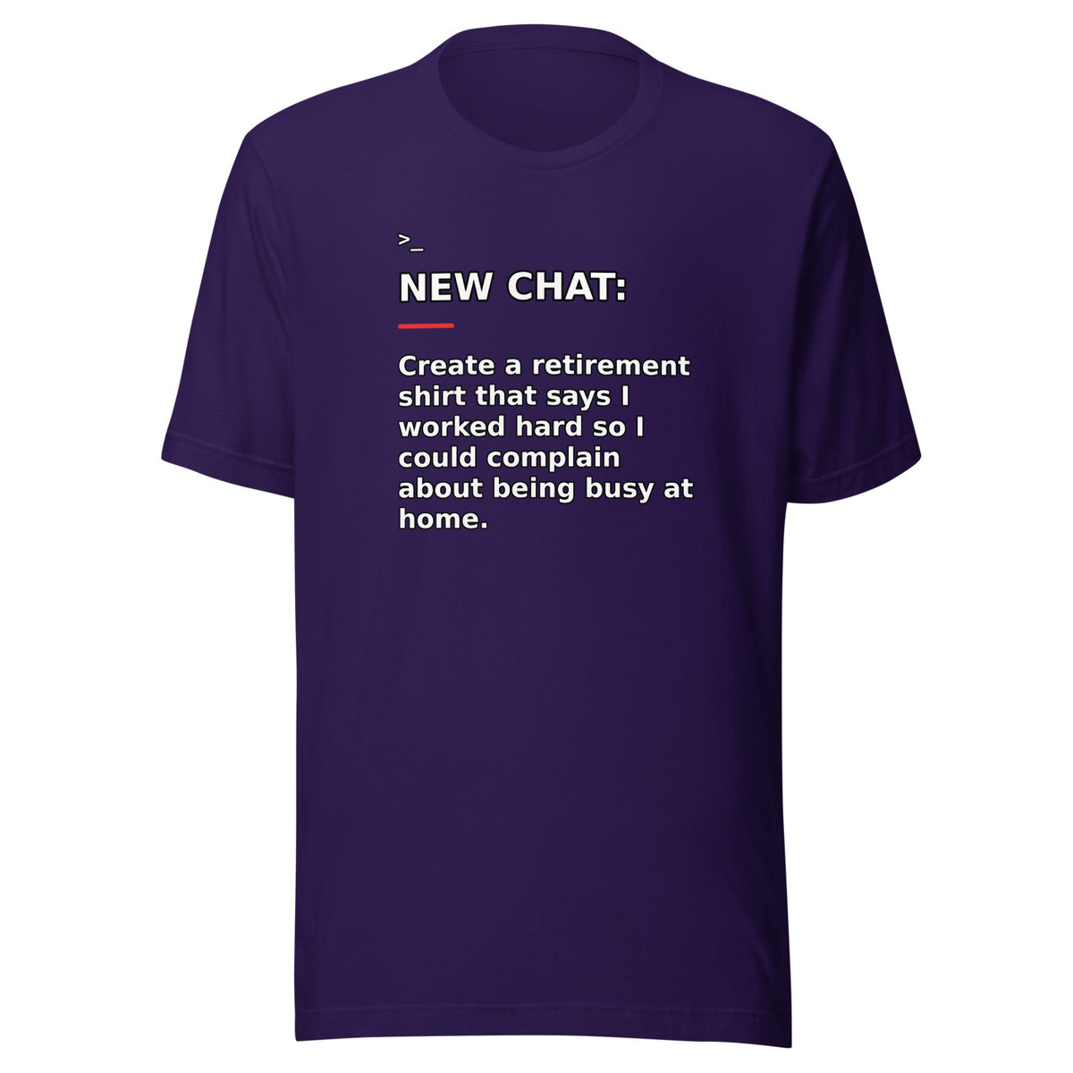 New Chat Shirts NC-166 Bella + Canvas 3001 front mockup 2