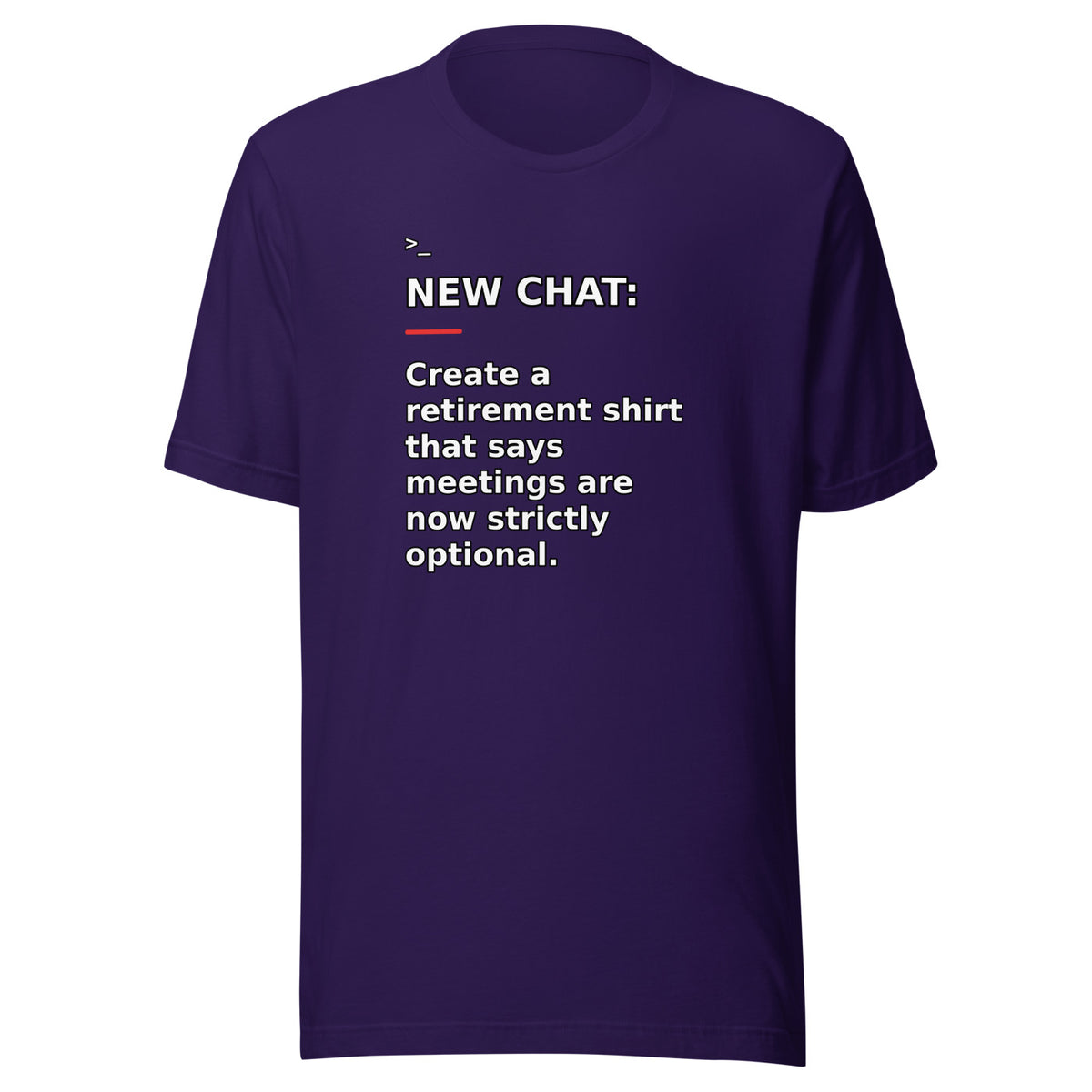 New Chat Shirts NC-170 Bella + Canvas 3001 front mockup 2