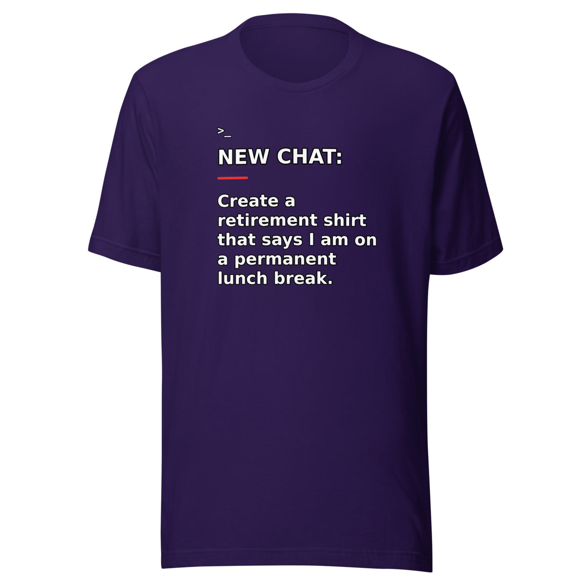 New Chat Shirts NC-176 Bella + Canvas 3001 front mockup 2
