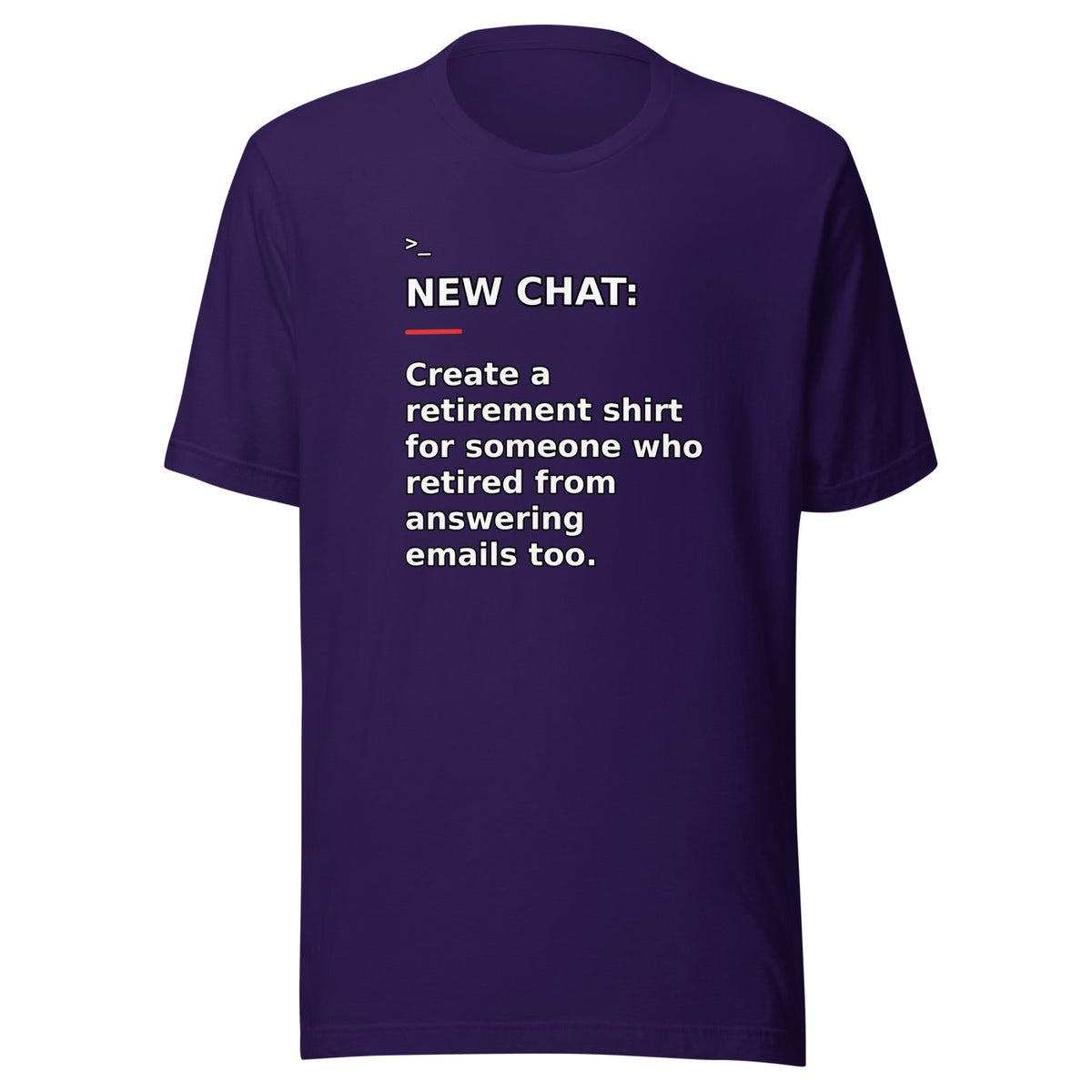 New Chat Shirts NC-177 Bella + Canvas 3001 front mockup 2